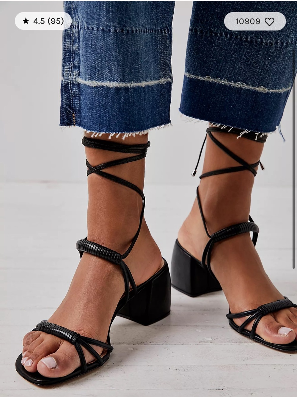 Free people love struck lace up heel